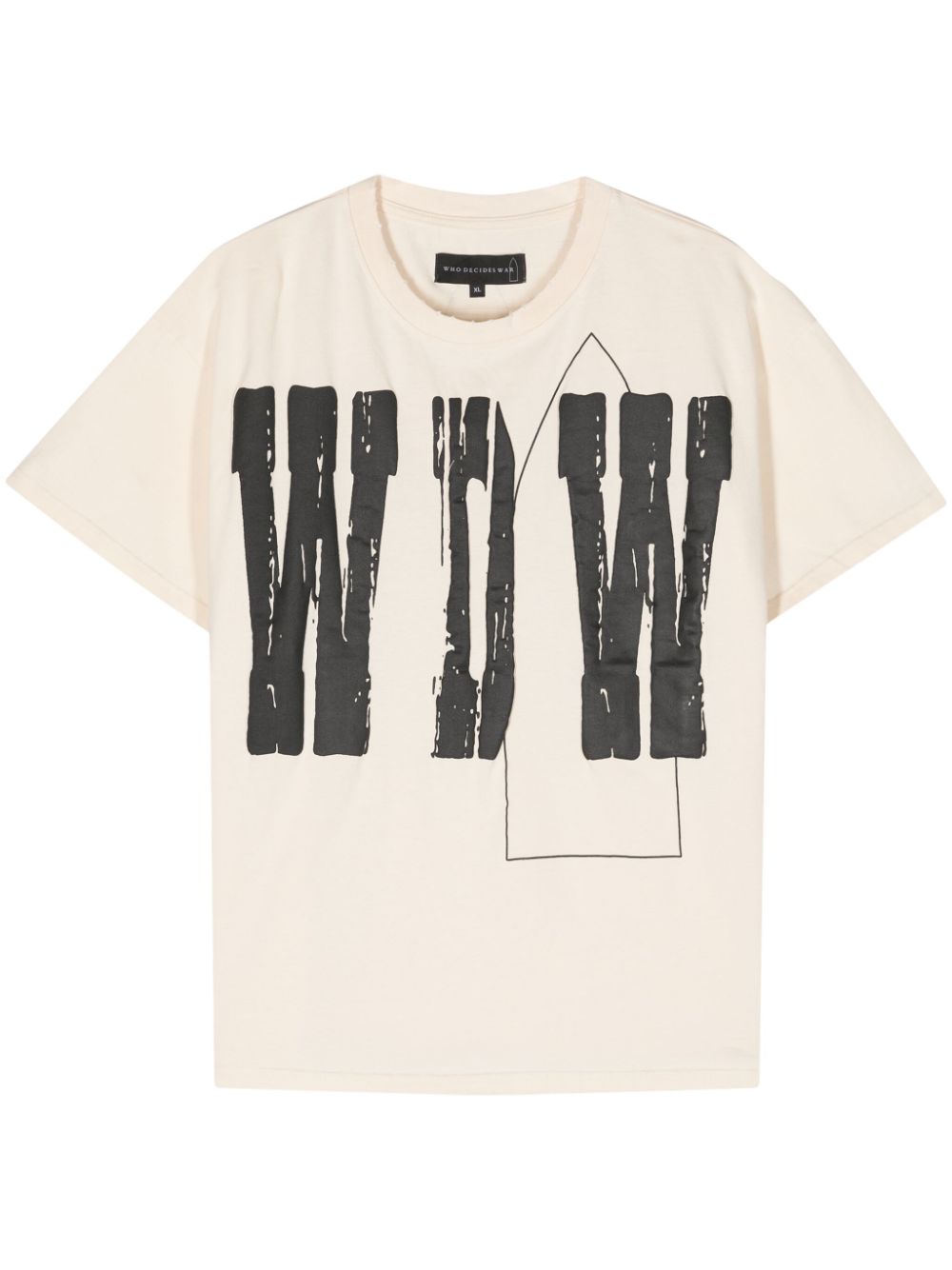 Who Decides War t-shirt WDW en coton - Tons neutres Top Merken Winkel